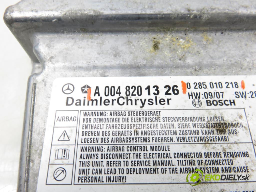 MERCEDES-BENZ KLASA S (W221) SEDAN 2008 200,00 S 350 (221.056, 221.156) - M 272.965 3498,00 MODUL air BAG 0285010218 ; A0048201326