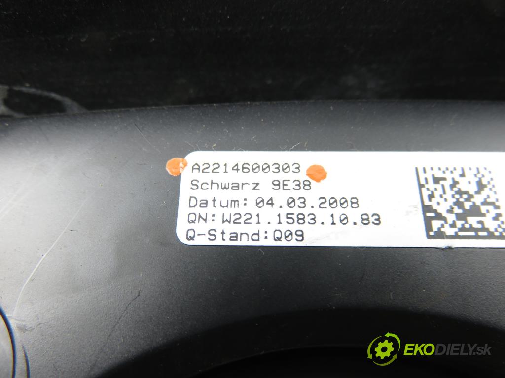MERCEDES-BENZ KLASA S (W221) SEDAN 2008 200,00 S 350 (221.056, 221.156) - M 272.965 3498,00 Volant A2214600303 (Volant)