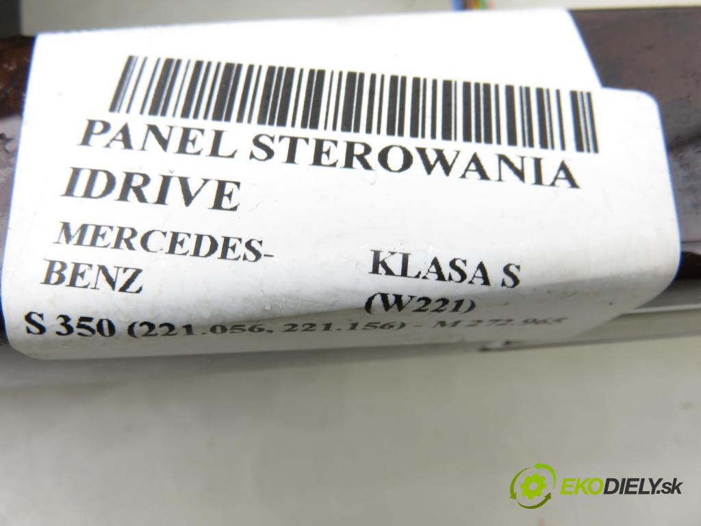 MERCEDES-BENZ KLASA S (W221) SEDAN 2008 200,00 S 350 (221.056, 221.156) - M 272.965 3498,00 Panel ovládania IDRIVE A2218705358