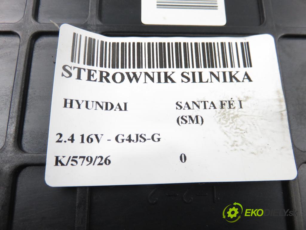 HYUNDAI SANTA FÉ I (SM) SUV 2004 107,00 2.4 16V 146 - G4JS-G 2351,00 Riadiaca jednotka Motor 3912138411 ; 9040930259A1