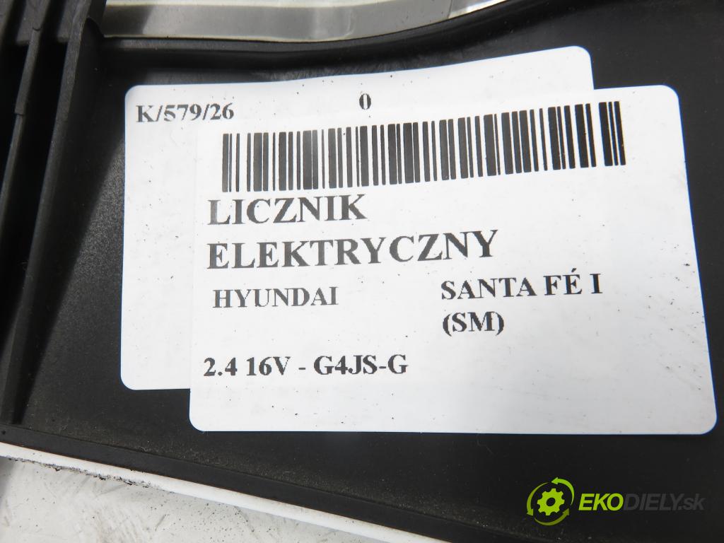 HYUNDAI SANTA FÉ I (SM) SUV 2004 107,00 2.4 16V 146 - G4JS-G 2351,00 Prístrojovka elektrický 9400326121