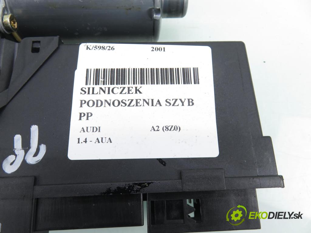 AUDI A2 (8Z0) HB 2001 55,00 1.4 - AUA 1390,00 motorek sťahovaní oken PP 5WK48722BBF ; 0130821765 ; 8Z1959802