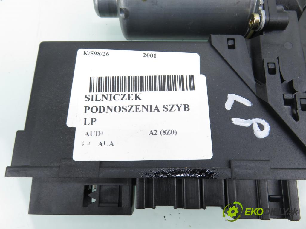 AUDI A2 (8Z0) HB 2001 55,00 1.4 - AUA 1390,00 Motorček sťahovania okien LP 8Z1959801 ; 5WK48718BBF ; 0130821764