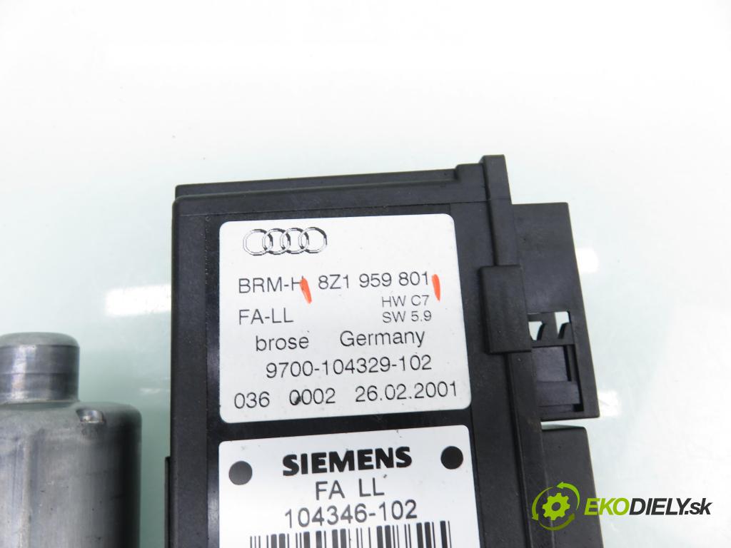 AUDI A2 (8Z0) HB 2001 55,00 1.4 - AUA 1390,00 Motorček sťahovania okien LP 8Z1959801 ; 5WK48718BBF ; 0130821764