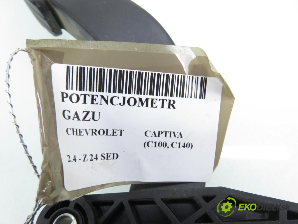 CHEVROLET CAPTIVA (C100, C140) SUV 2012 137,00 2.4 186 - LE9 2384,00 Potenciometer plynu 20905699 (Potenciometer plynového pedálu)