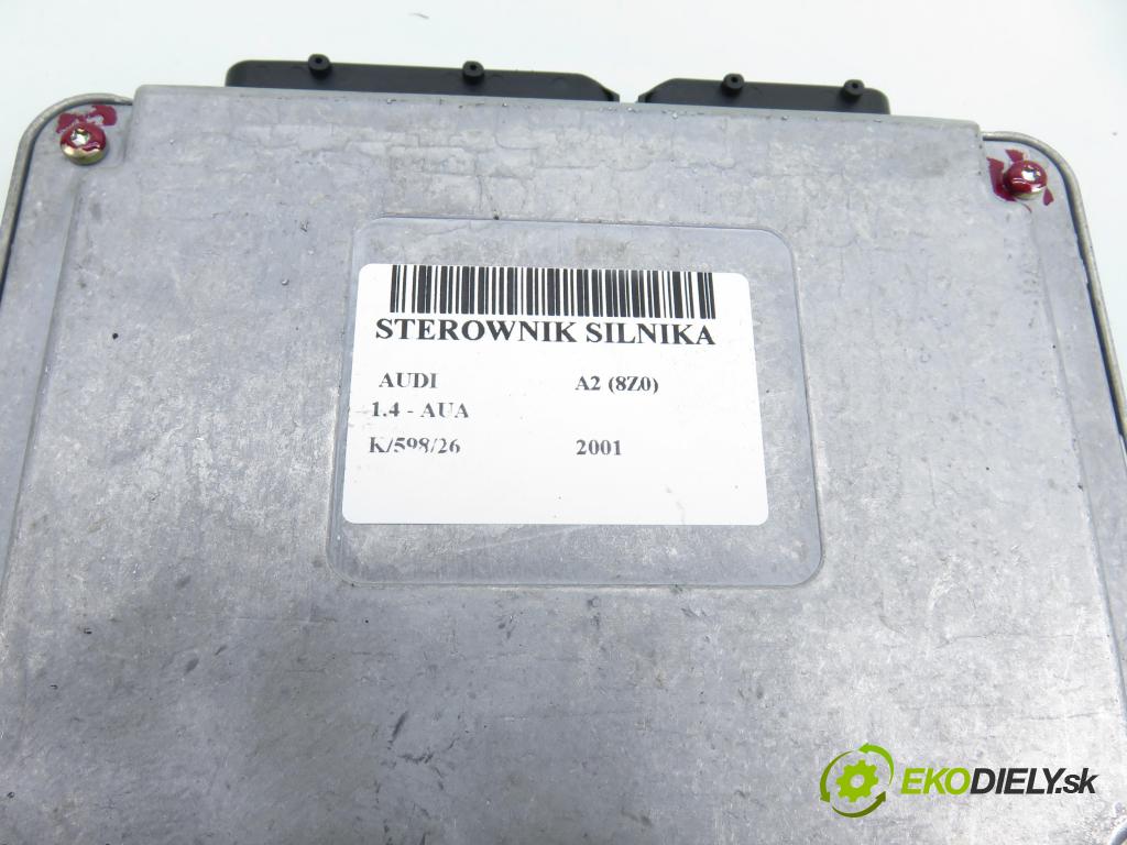 AUDI A2 (8Z0) HB 2001 55,00 1.4 - AUA 1390,00 Riadiaca jednotka Motor 036906034Q ; 6160050412 ; IAW4LVZ