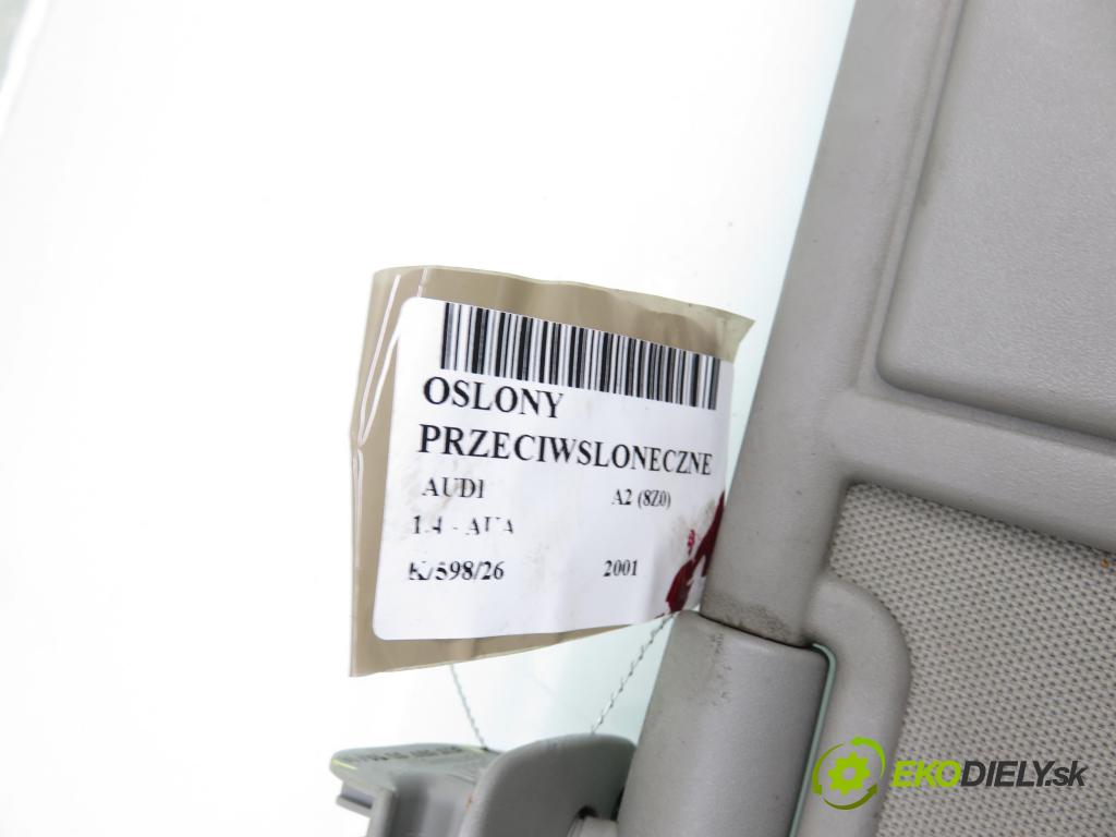 AUDI A2 (8Z0) HB 2001 55,00 1.4 - AUA 1390,00 kryty protislnečné 8Z0857551M ; 8Z0857551N