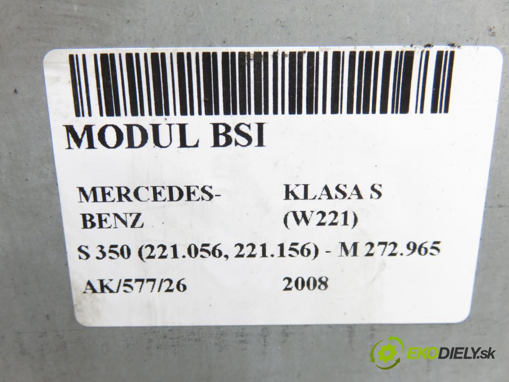 MERCEDES-BENZ KLASA S (W221) SEDAN 2008 200,00 S 350 (221.056, 221.156) - M 272.965 3498,00 Skrinka POJISTKY: A2215403550