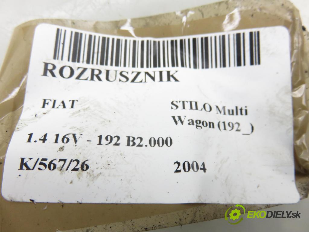 FIAT STILO Multi Wagon (192_) KOMBI 2004 66,00 1.4 16V - 192 B2.000 1368,00 startér 63103031 (Startér)