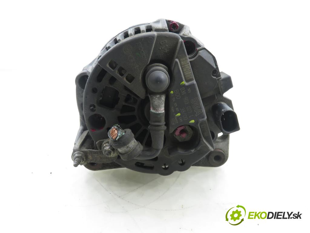 VW NEW BEETLE (9C1, 1C1) HB 2001 66,00 1.9 TDI 90 - ALH 1896,00 Alternátor 038903023L ; 0124325001 (Alternátor)