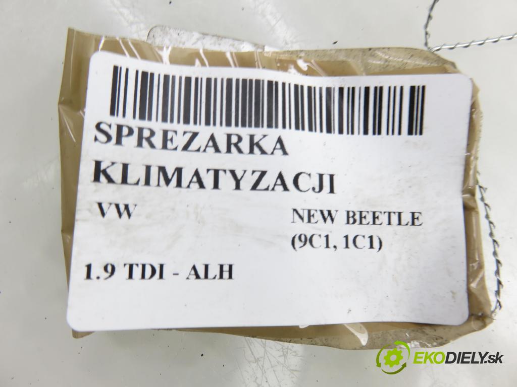 VW NEW BEETLE (9C1, 1C1) HB 2001 66,00 1.9 TDI 90 - ALH 1896,00 KOMPRESOR: klimatizácie 1J0820803F (Kompresor klimatizácie)