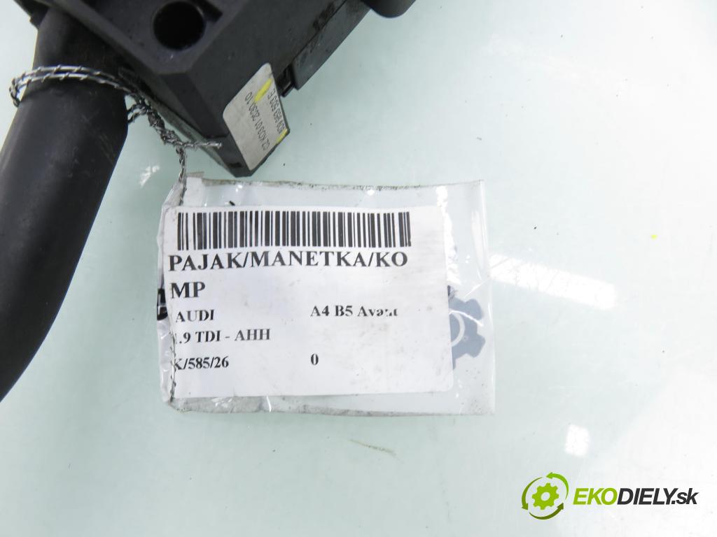 AUDI A4 Avant (8D5, B5) KOMBI 1999 66,00 1.9 TDI 90 1896,00 páčka/prepínač 8D9953503E