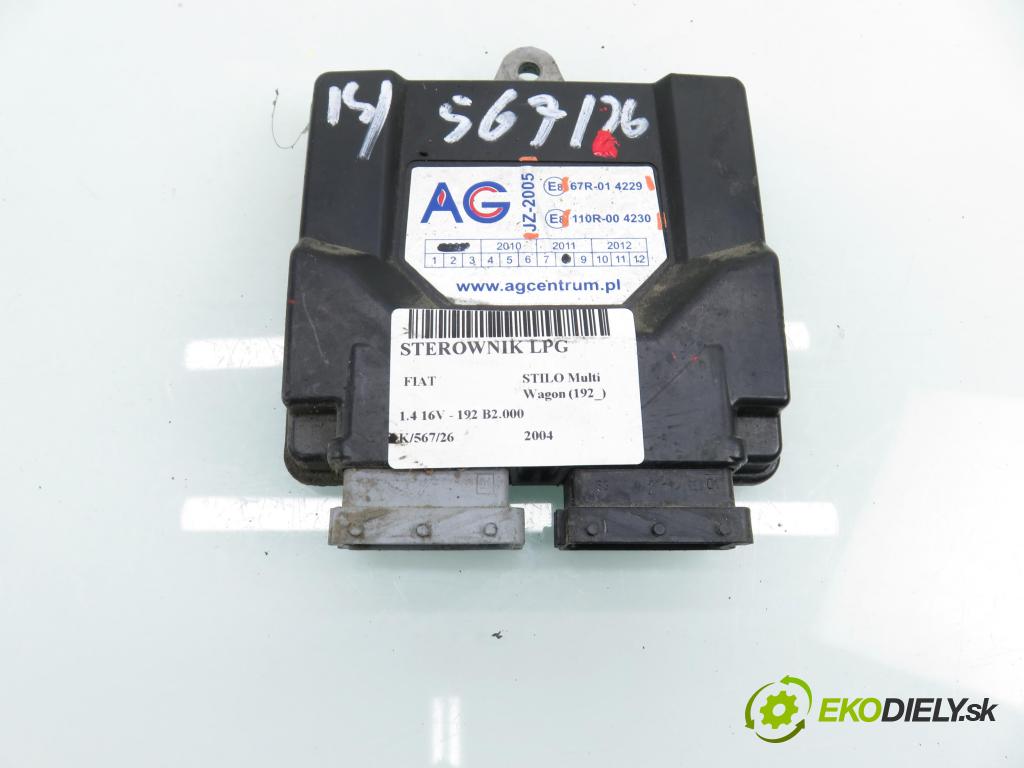 FIAT STILO Multi Wagon (192_) KOMBI 2004 66,00 1.4 16V - 192 B2.000 1368,00 Riadiaca jednotka LPG JZ2005 ; 67R014229 ; 110R004230