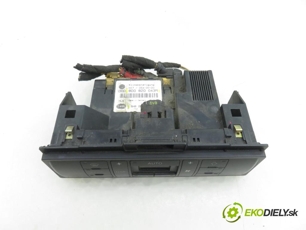 AUDI A4 Avant (8D5, B5) KOMBI 1999 66,00 1.9 TDI 90 1896,00 Panel kúrenia KLIMATRONIK 8D0820043M ; 5HB00790805
