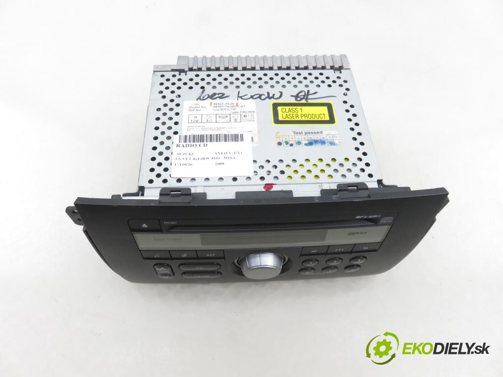 SUZUKI SX4 (EY, GY) CROSSOVER 2008 79,00 1.6 VVT 4x4 (RW 416) 107 - M16A 1586,00 RADIO CD 3910179JB