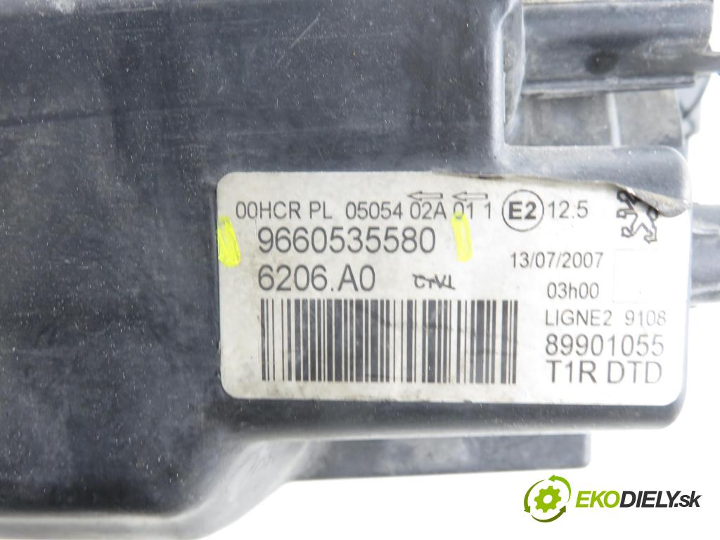 PEUGEOT 206 liftback (2A/C) HB 2007 50,00 1.4 HDi 8V 70 - 8HZ 1398,00 Svetlo PP 9660535580