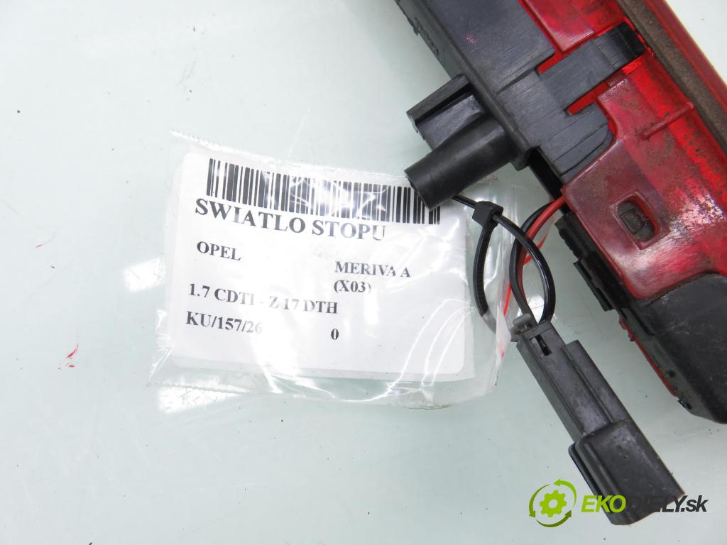 OPEL MERIVA A nadwozie wielkoprzestrzenne (MPV) (X03) HB 2004 74,00 1.7 CDTI 100 - Z 17 DTH 1686,00 svetlo bŕzd 13149529 ; 89398087