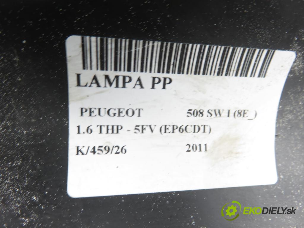 PEUGEOT 508 SW I (8E_) KOMBI 2011 115,00 1.6 THP - 5FV (EP6CDT) 1598,00 Svetlo PP 9687580180