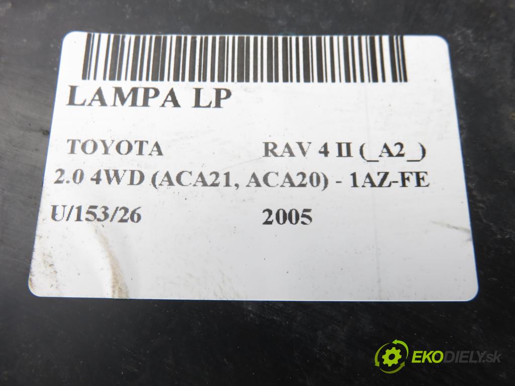 TOYOTA RAV 4 II (_A2_) SUV 2005 110,00 2.0 4WD 150 - 1AZ-FE 1998,00 Svetlo LP