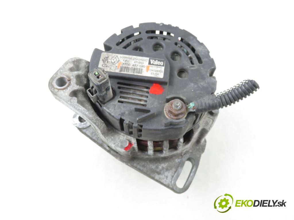 RENAULT CLIO II (BB_, CB_) HB 2004 55,00 1.2 16V (BB05, BB0W, BB11, BB27, BB2T, BB2U, BB2V, 1149,00 Alternátor 7700437090 (Alternátor)