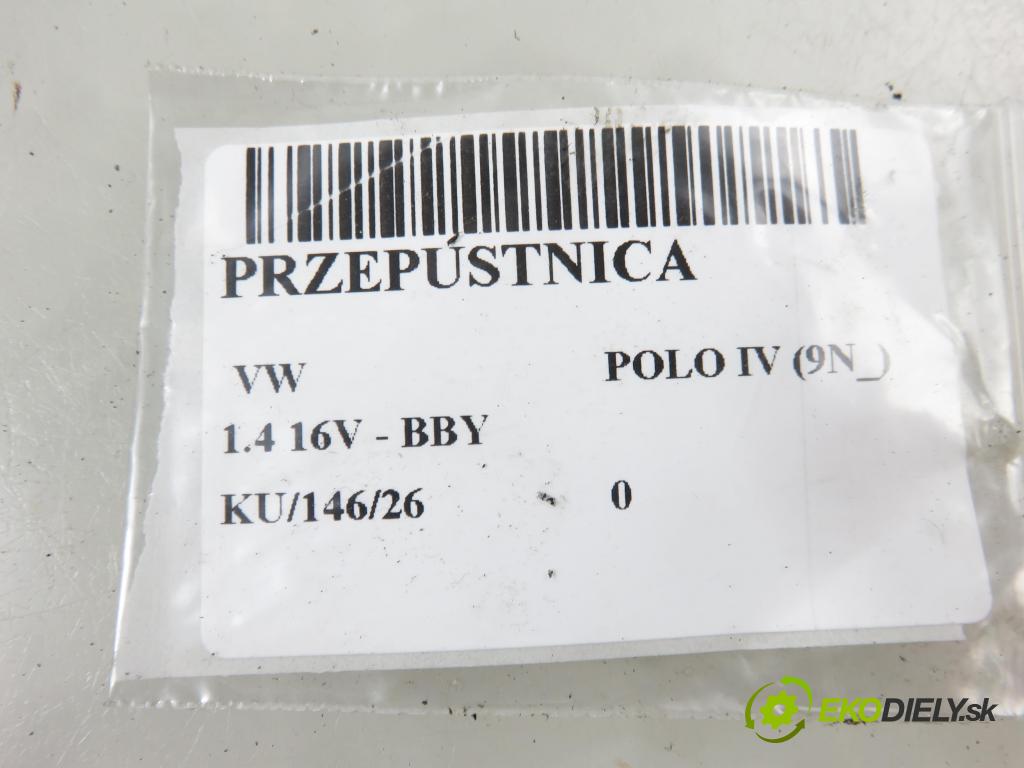 VW POLO (9N_) HB 2002 55,00 1.4 16V 75 - BBY 1390,00 Škrtiaca klapka 036133062N (Škrtiaca klapka)