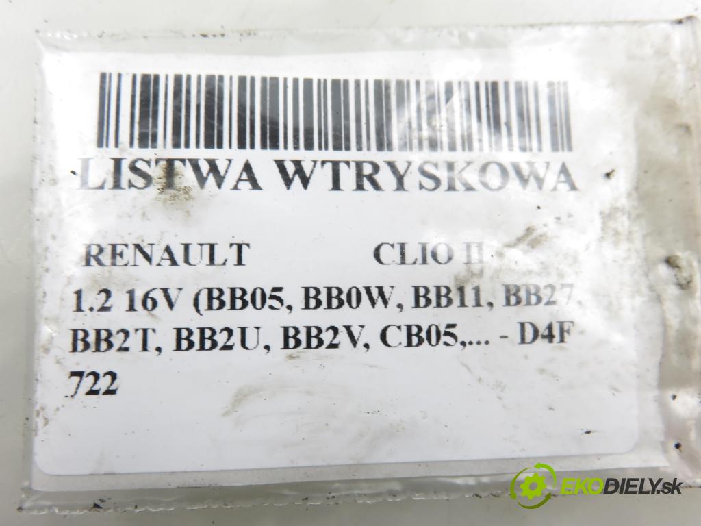RENAULT CLIO II (BB_, CB_) HB 2004 55,00 1.2 16V (BB05, BB0W, BB11, BB27, BB2T, BB2U, BB2V, 1149,00 Lišta vstrekovacia 8200286064 ; 8200292590 ; H82292589 (Vstrekovacia lišta)