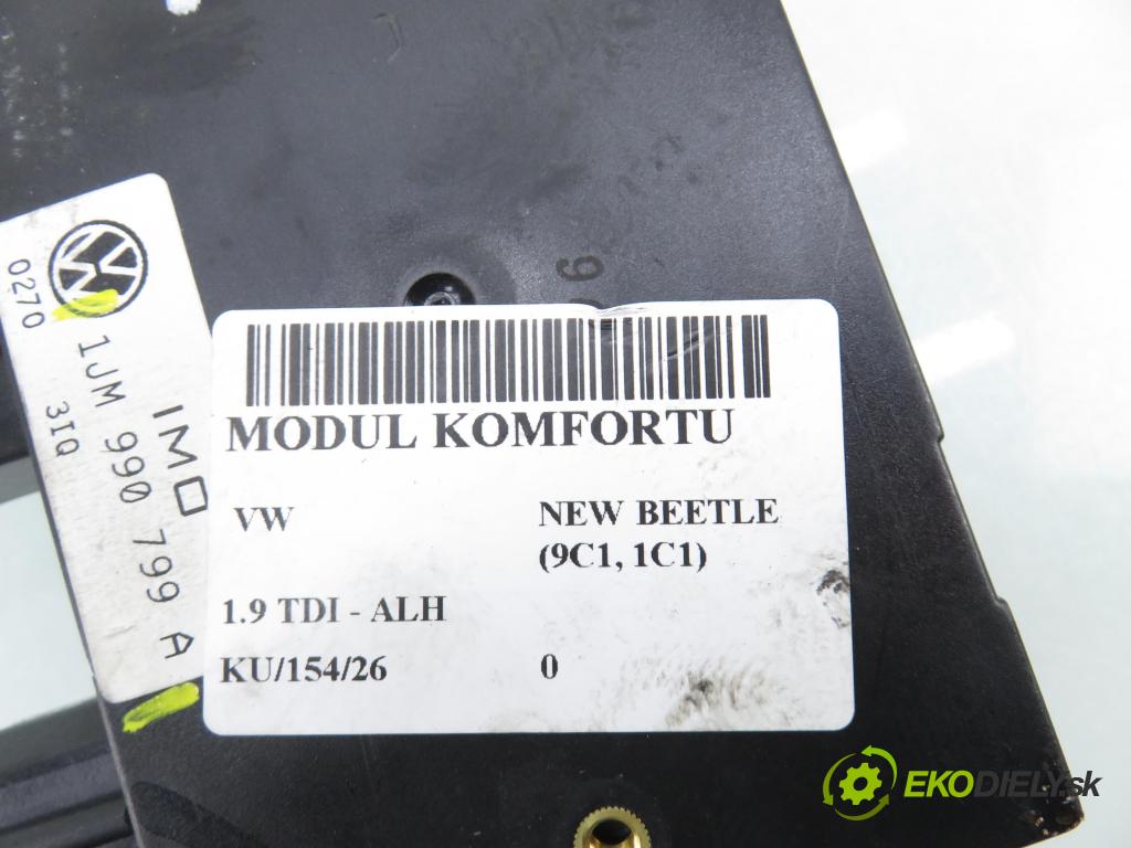 VW NEW BEETLE (9C1, 1C1) HB 2001 66,00 1.9 TDI 90 - ALH 1896,00 MODUL komfortu 1J0959799AH ; 5DK00794551 ; 1JM990799A