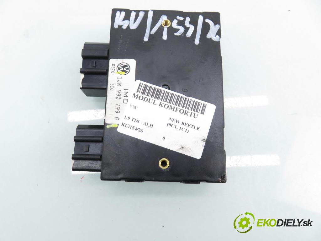 VW NEW BEETLE (9C1, 1C1) HB 2001 66,00 1.9 TDI 90 - ALH 1896,00 MODUL komfortu 1J0959799AH ; 5DK00794551 ; 1JM990799A