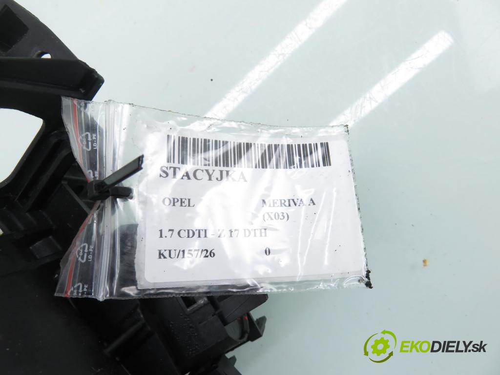 OPEL MERIVA A nadwozie wielkoprzestrzenne (MPV) (X03) HB 2004 74,00 1.7 CDTI 100 - Z 17 DTH 1686,00 spinačka 90589389 ; 13144390 (Spínacia skrinka)