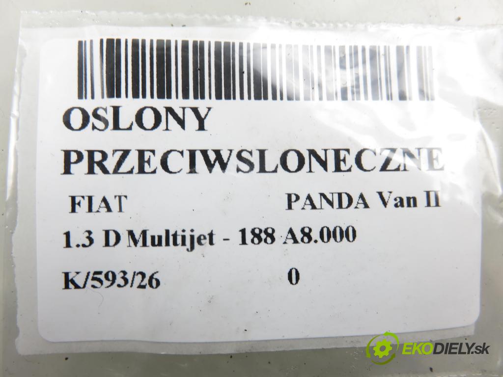 FIAT PANDA Van (169_) HB 2007 51,00 1.3 D Multijet - 188 A8.000 1248,00 kryty protislnečné