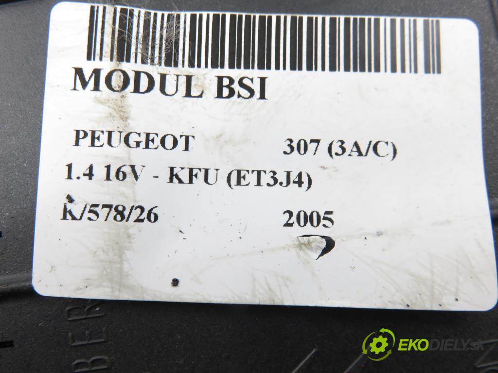 PEUGEOT 307 (3A/C) HB 2005 65,00 1.4 16V - KFU (ET3J4) 1360,00 MODUL BSI 281148373A ; 2167600315B ; 281133468A