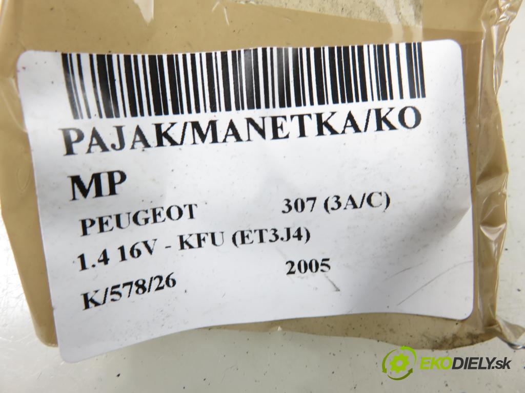 PEUGEOT 307 (3A/C) HB 2005 65,00 1.4 16V - KFU (ET3J4) 1360,00 páčka/prepínač 96605592XT