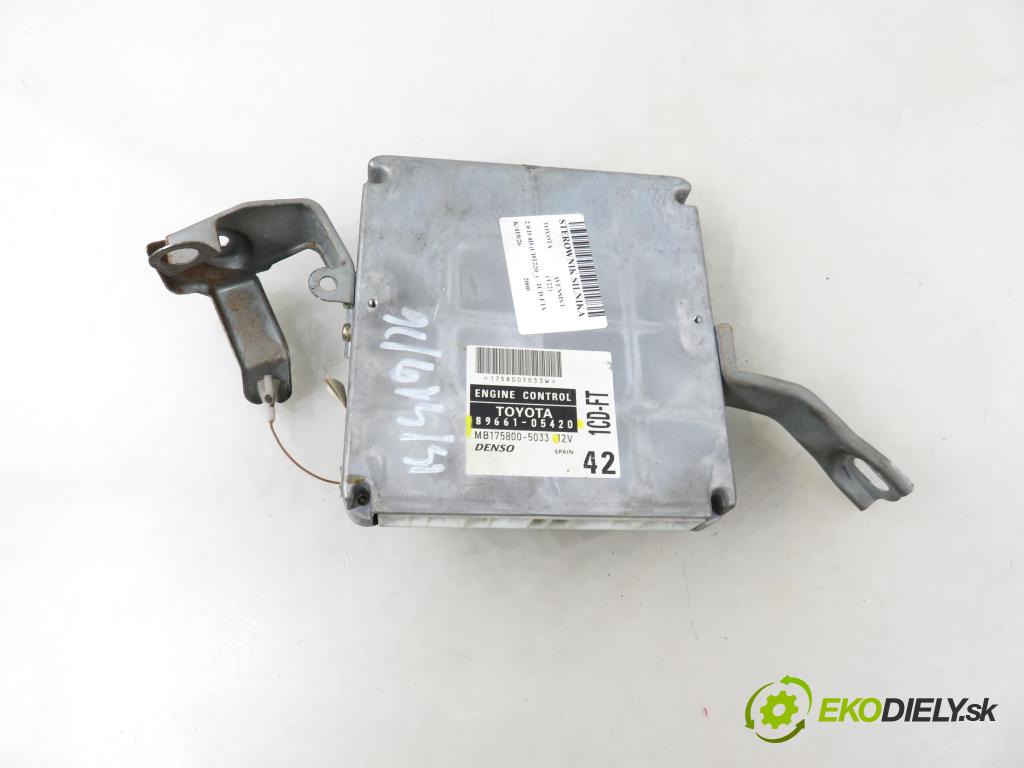 TOYOTA AVENSIS (_T22_) SEDAN 2000 81,00 2.0 D-4D (CDT220_) - 1CD-FTV 1995,00 Riadiaca jednotka Motor 8966105420 ; 1758005033 ; MB1758005033