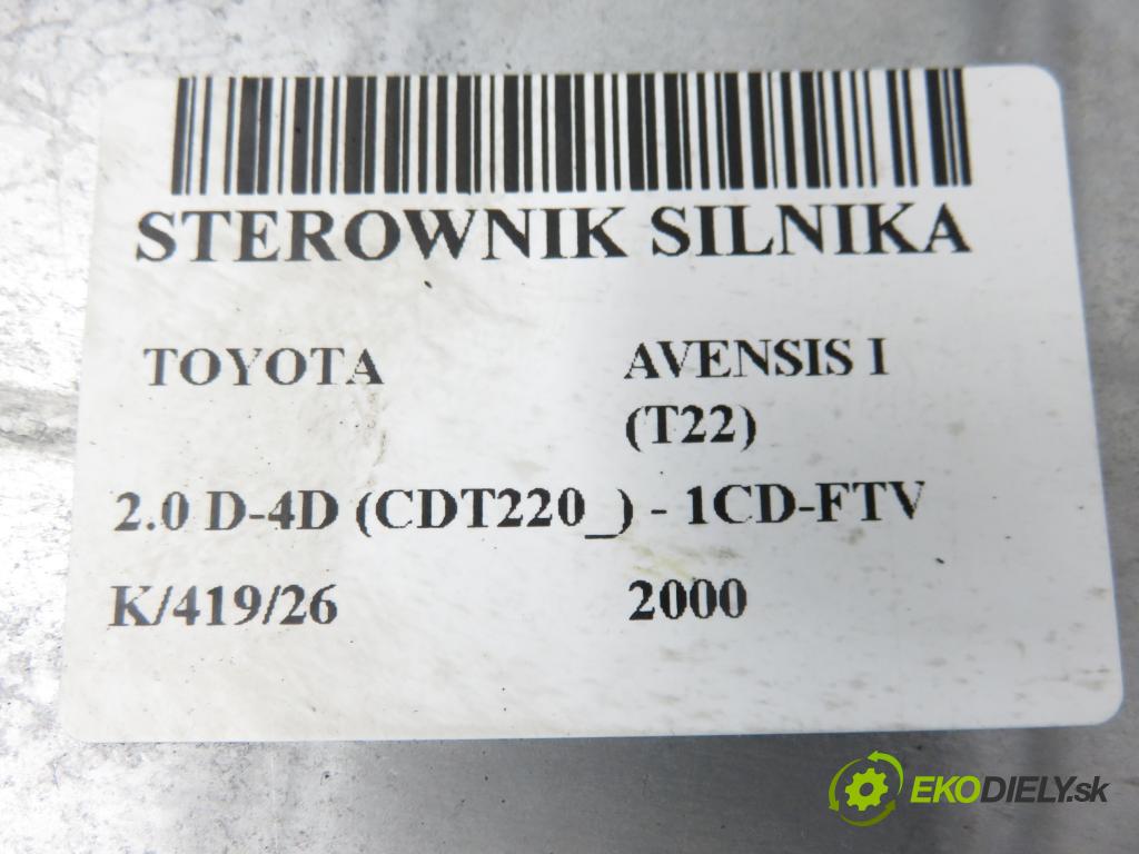 TOYOTA AVENSIS (_T22_) SEDAN 2000 81,00 2.0 D-4D (CDT220_) - 1CD-FTV 1995,00 Riadiaca jednotka Motor 8966105420 ; 1758005033 ; MB1758005033