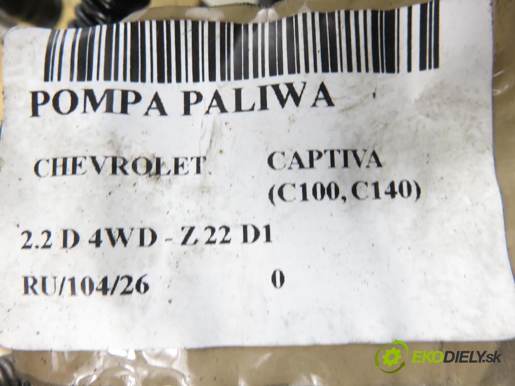 CHEVROLET CAPTIVA (C100, C140) SUV 2011 135,00 2.2 D 4WD 184 - Z 22 D1 2231,00 Pumpa paliva 13575933 ; 13503270