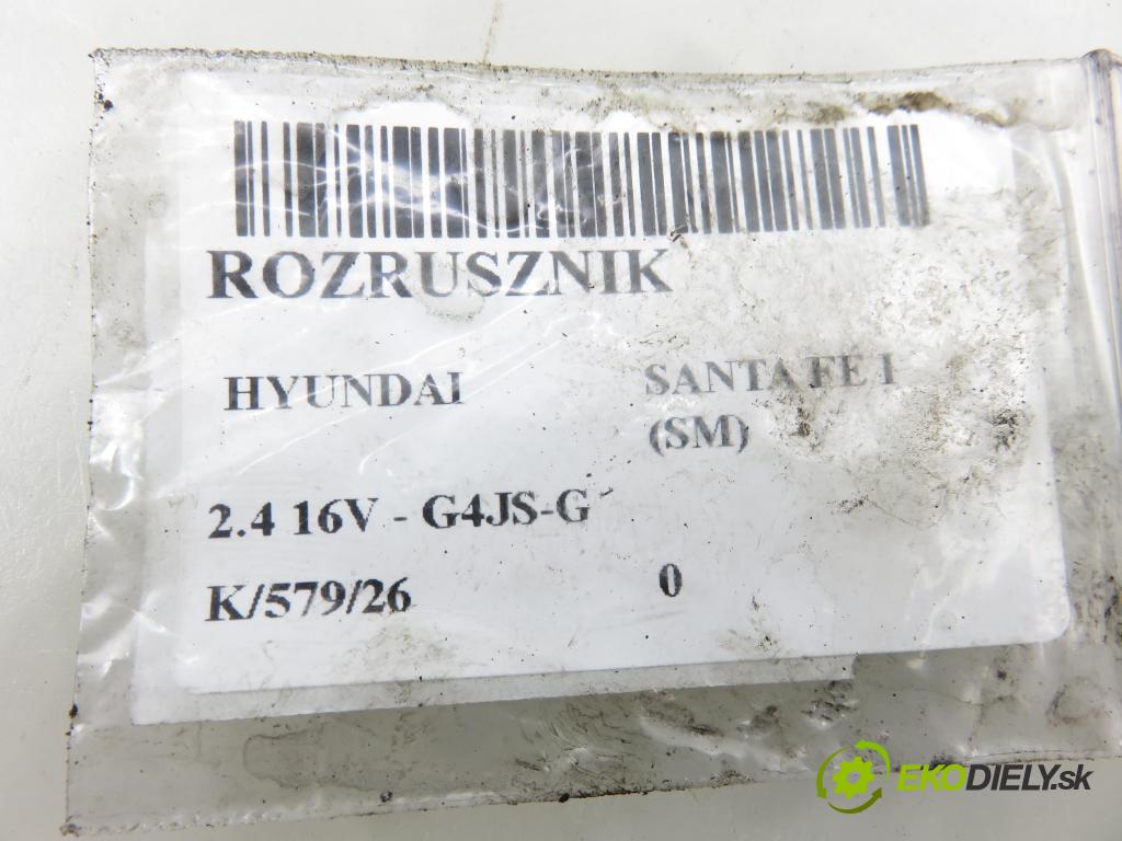 HYUNDAI SANTA FÉ I (SM) SUV 2004 107,00 2.4 16V 146 - G4JS-G 2351,00 Štartér 3610038090 ; M60082 (Štartér)