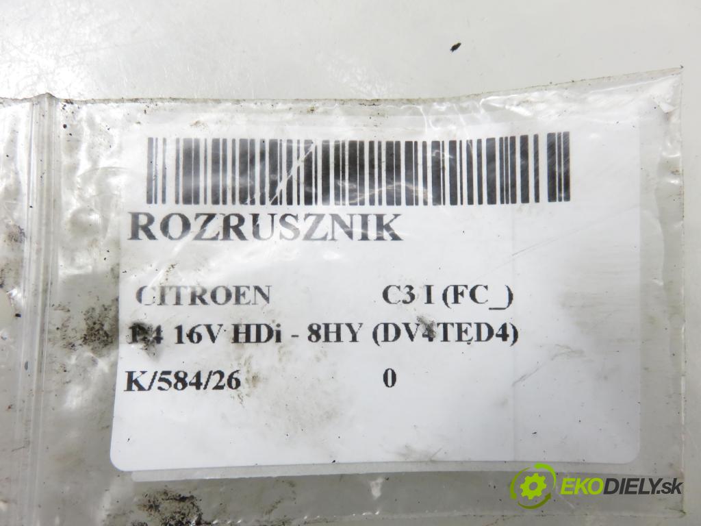 CITROEN C3 I (FC_) HB 2003 66,00 1.4 16V HDi - 8HY (DV4TED4) 1398,00 Štartér  (Štartér)