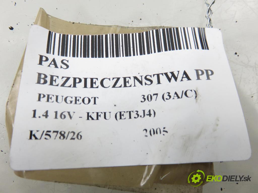 PEUGEOT 307 (3A/C) HB 2005 65,00 1.4 16V - KFU (ET3J4) 1360,00 Držiak bezpečnostný PP