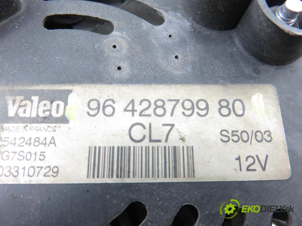 PEUGEOT 206 liftback (2A/C) HB 2004 440,00 1.1 i - HFX (TU1JP) 1124,00 Alternátor 9642879980 (Alternátor)