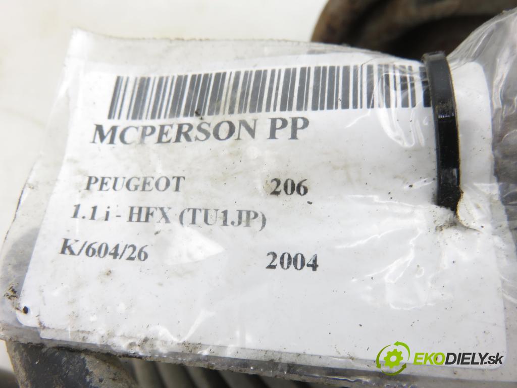 PEUGEOT 206 liftback (2A/C) HB 2004 440,00 1.1 i - HFX (TU1JP) 1124,00 MCPERSON PP