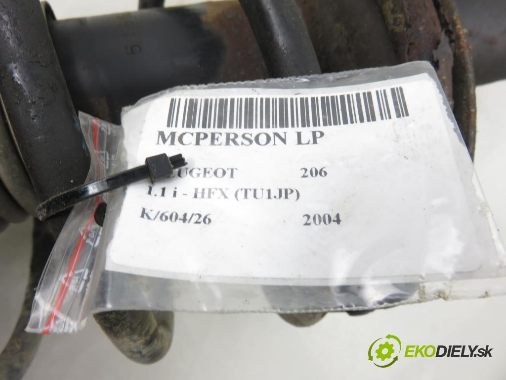 PEUGEOT 206 liftback (2A/C) HB 2004 440,00 1.1 i - HFX (TU1JP) 1124,00 MCPERSON LP