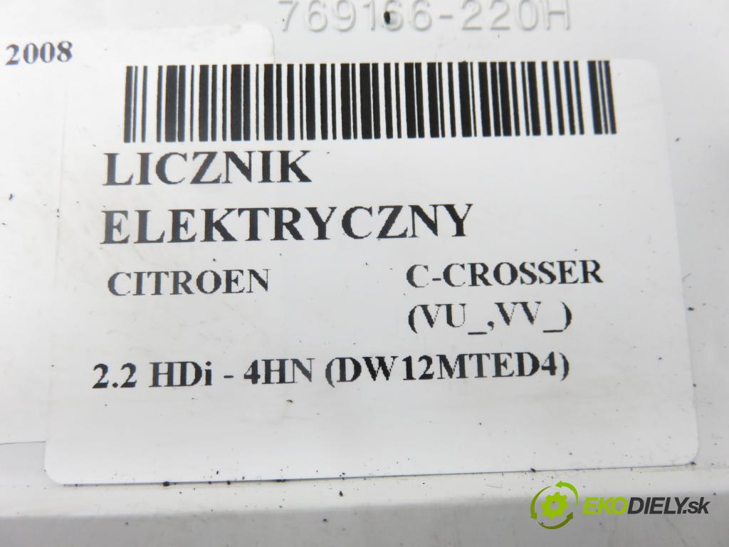 CITROEN C-CROSSER (EP_) SUV 2008 115,00 2.2 HDi 160 - 4HN (DW12MTED4) 2179,00 Prístrojovka elektrický 8100A485A