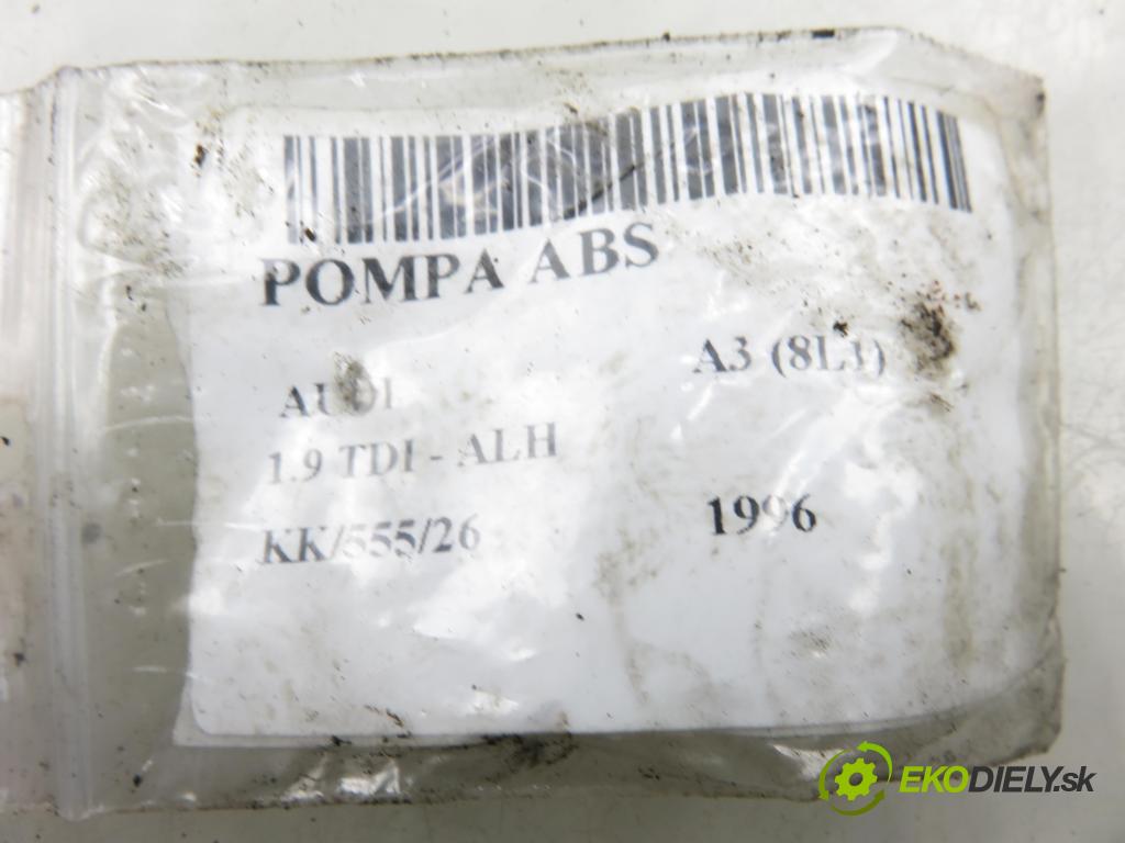 AUDI A3 (8L1) HB 1996 66,00 1.9 TDI 90 - ALH 1896,00 Pumpa ABS 1J0907379A ; 10094603213 ; 1J0614217A (Pumpa ABS)