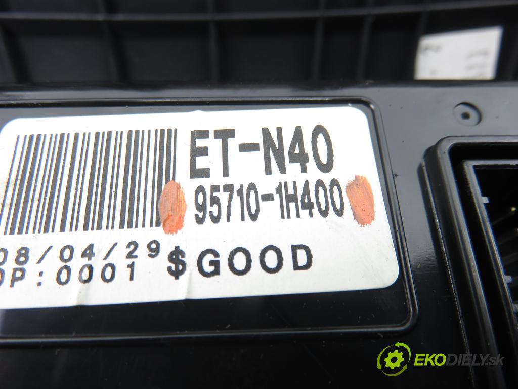 KIA CEE'D liftback (ED) HB 2008 80,00 1.4 16V 109 - G4FA 1396,00 Panel kúrenia KLIMATRONIK 972501H000EQ ; 957101H400