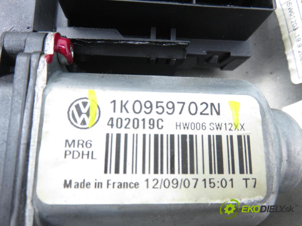 VW GOLF V (1K1) HB 2007 77,00 1.9 TDI - BLS 1896,00 Mechanizmus okien 1K0959702N ; 1K0959792K ; 1K4837402T