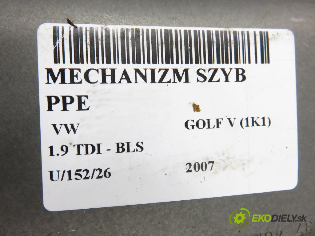 VW GOLF V (1K1) HB 2007 77,00 1.9 TDI - BLS 1896,00 Mechanizmus okien 1K0959702N ; 1K0959792K ; 1K4837402T