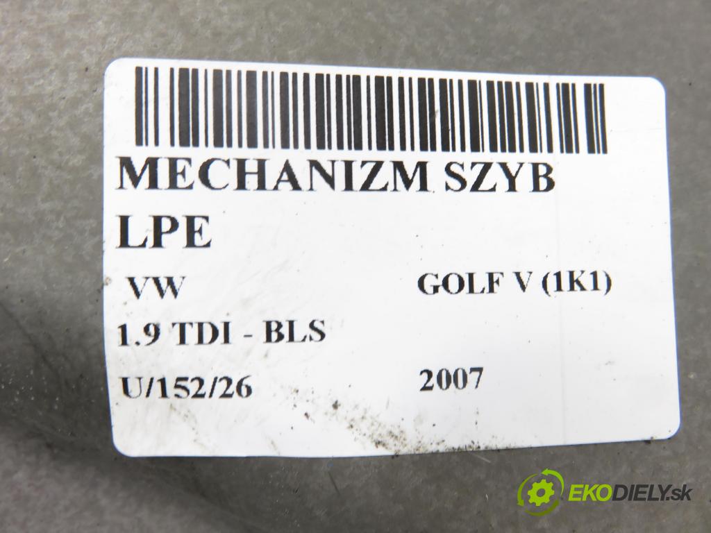 VW GOLF V (1K1) HB 2007 77,00 1.9 TDI - BLS 1896,00 Mechanizmus okien 1K0959793K