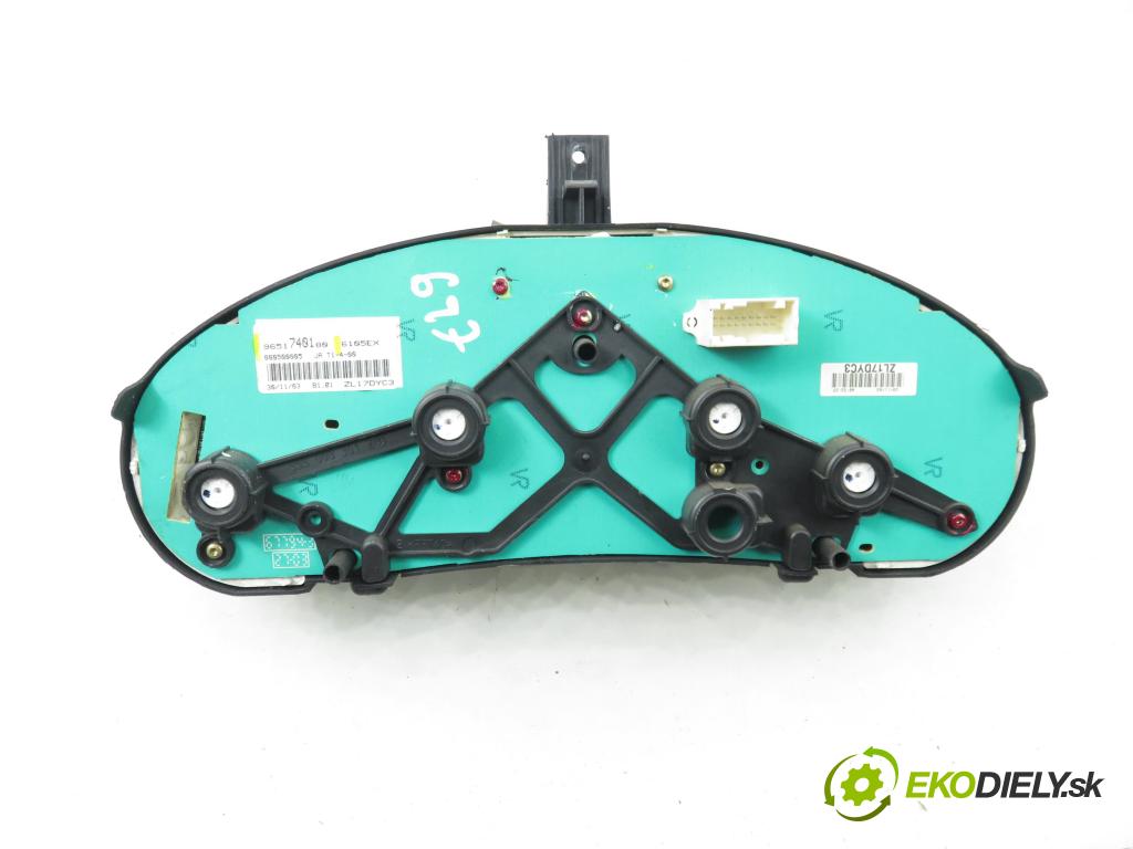 PEUGEOT 206 liftback (2A/C) HB 2004 440,00 1.1 i - HFX (TU1JP) 1124,00 Prístrojovka elektrický 9651740180