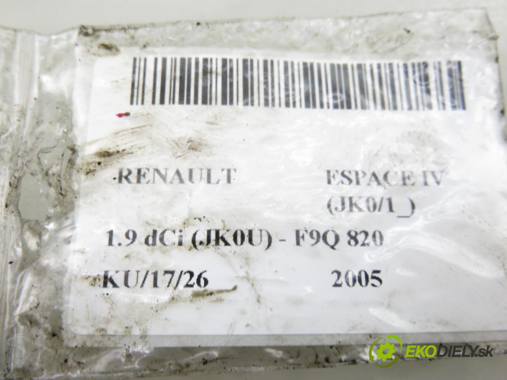 RENAULT ESPACE IV (JK0/1_) VAN 2005 85,00 1.9 dCi 116 - F9Q 820 1870,00 vstrekovač 8200100272 ; 0445110110B (Vstrekovač paliva)