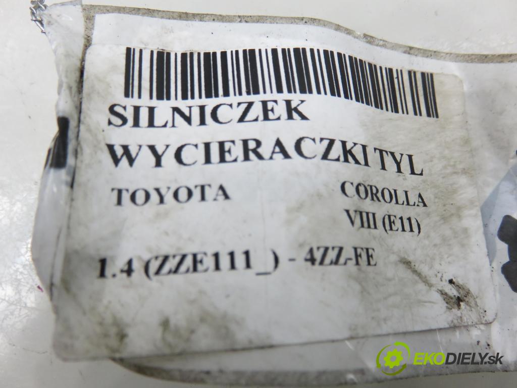 TOYOTA COROLLA Liftback (_E11_) LIFTBACK 2000 71,00 1.4 VVTi 97 - 4ZZ-FE 1398,00 Motorček stierače zadné 851300W010B ; 404351